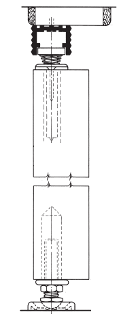 Diagram Showing How The Henderson BiFold Door Gear System Is Ceiling Mounted
