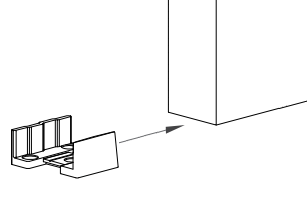 Diagram showing the universal floor guide for sliding door gear systems
