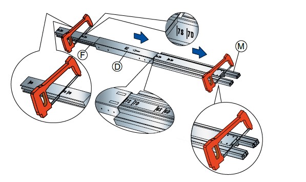 Scrigno Adjustable Pocket Door Kit - Cutting The Stud Work Drawing