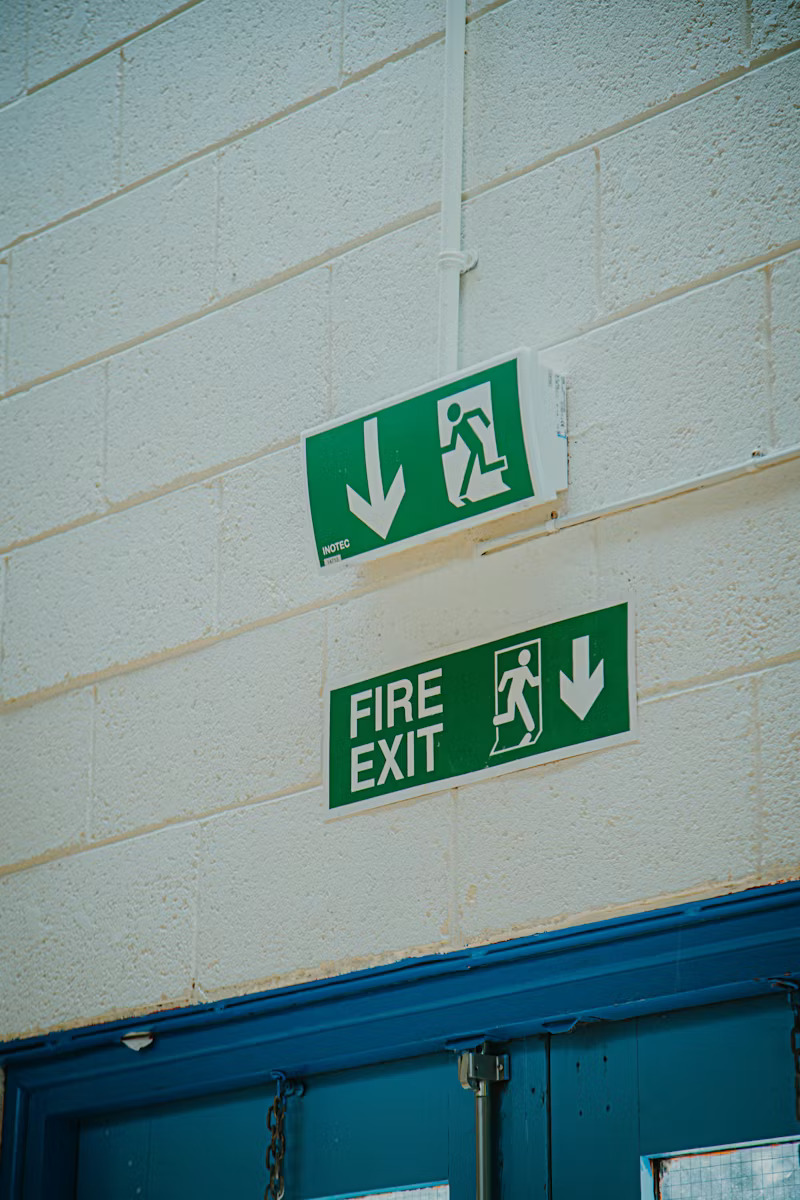 fire exit signs